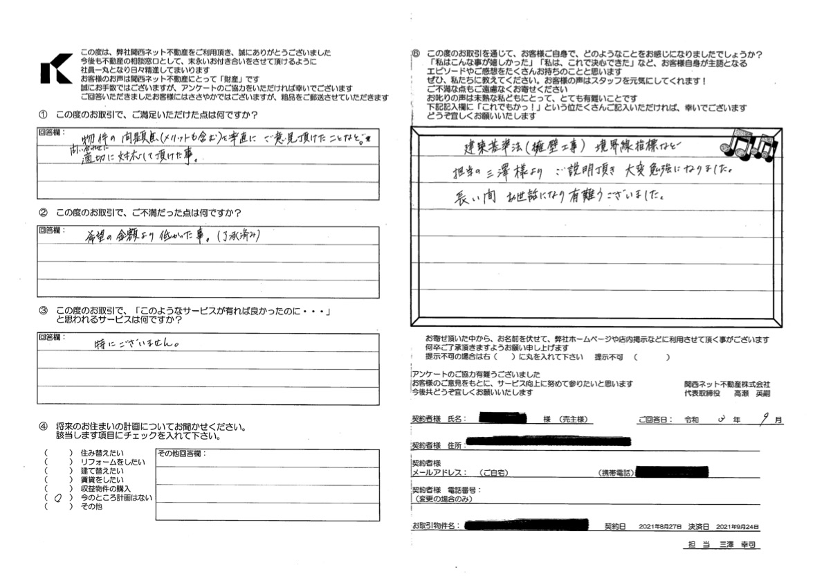 長い間お世話になり有難うこざいました。